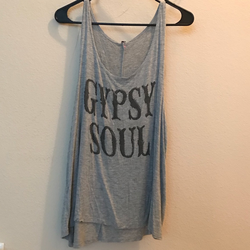 “Gypsy Soul” grey tank